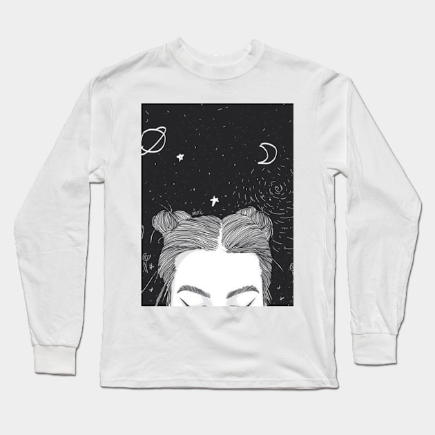 Thinkin' out loud Long Sleeve T-Shirt by crazymthrfckr